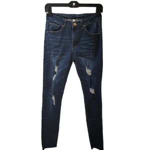 Mania Distressed Blue Skinny Jeans SIZE 7